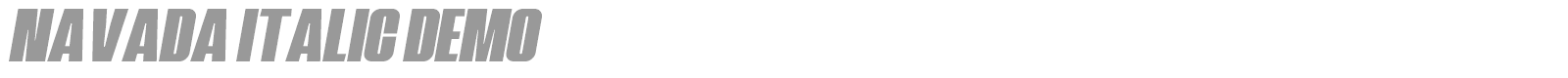 Navada font preview